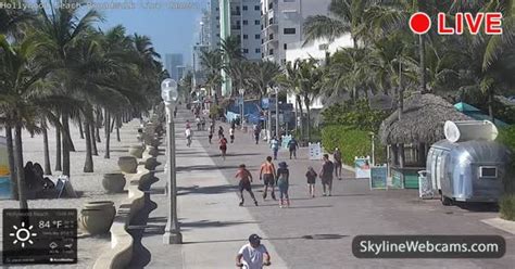 webcam hollywood beach|Live Hollywood Beach Broadwalk Webcam, FL, USA